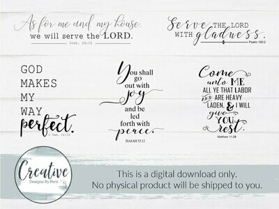 Scripture Svg Bundle (Digital Download)