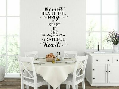 The Most Beautiful Way Vinyl Wall Decal
