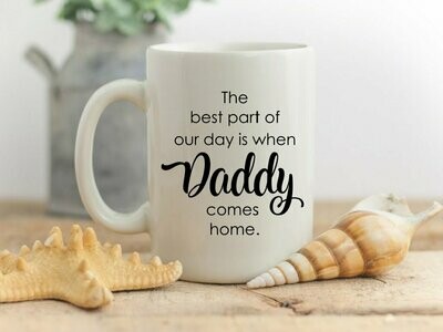 The Best Part of Our Day Is When Daddy Comes Home Mug