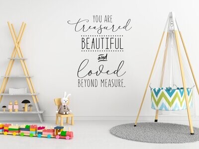 You Are Treasured Wall Decal