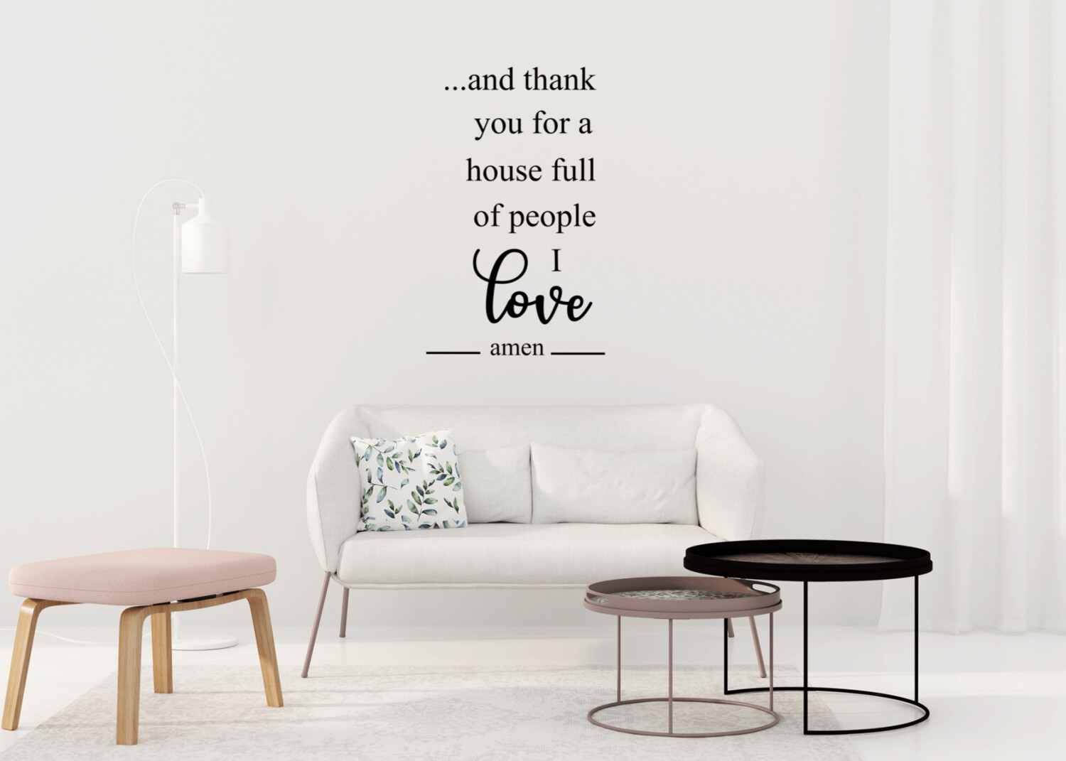 And Thank You for People I Love Wall Decal