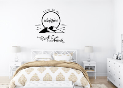 Life Is An Adventure. Travel With Friends Wall Decal