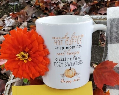Crunchy Leaves, Hot Coffee Mug