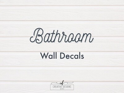 Bathroom Wall Decals with Quotes & Sayings