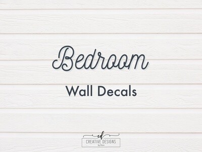 Bedroom Vinyl Wall Decals with Quotes & Sayings