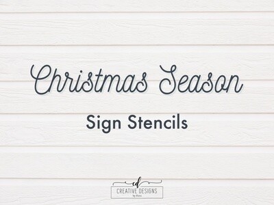 Christmas Sign Stencils
