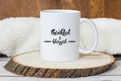 Thankful And Blessed Mug