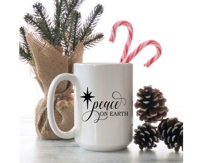 Peace On Earth Christmas Mug