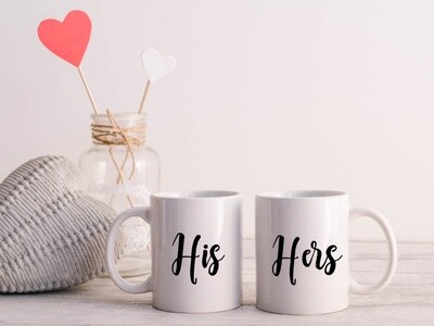 His and Hers Set Valentine's Coffee Mug