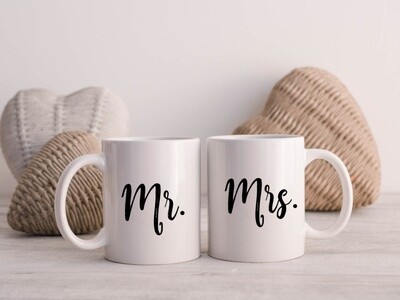 Mr. And Mrs. Set Valentine's Coffee Mug