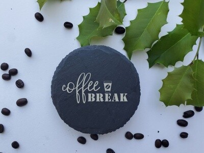Coffee Break Engraved Coffee Coasters