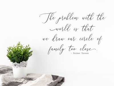 The Problem With The World Vinyl Wall Decal