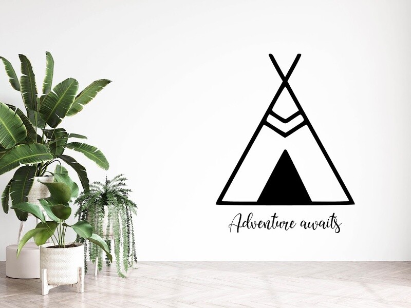 Adventure Awaits Vinyl Wall Decal