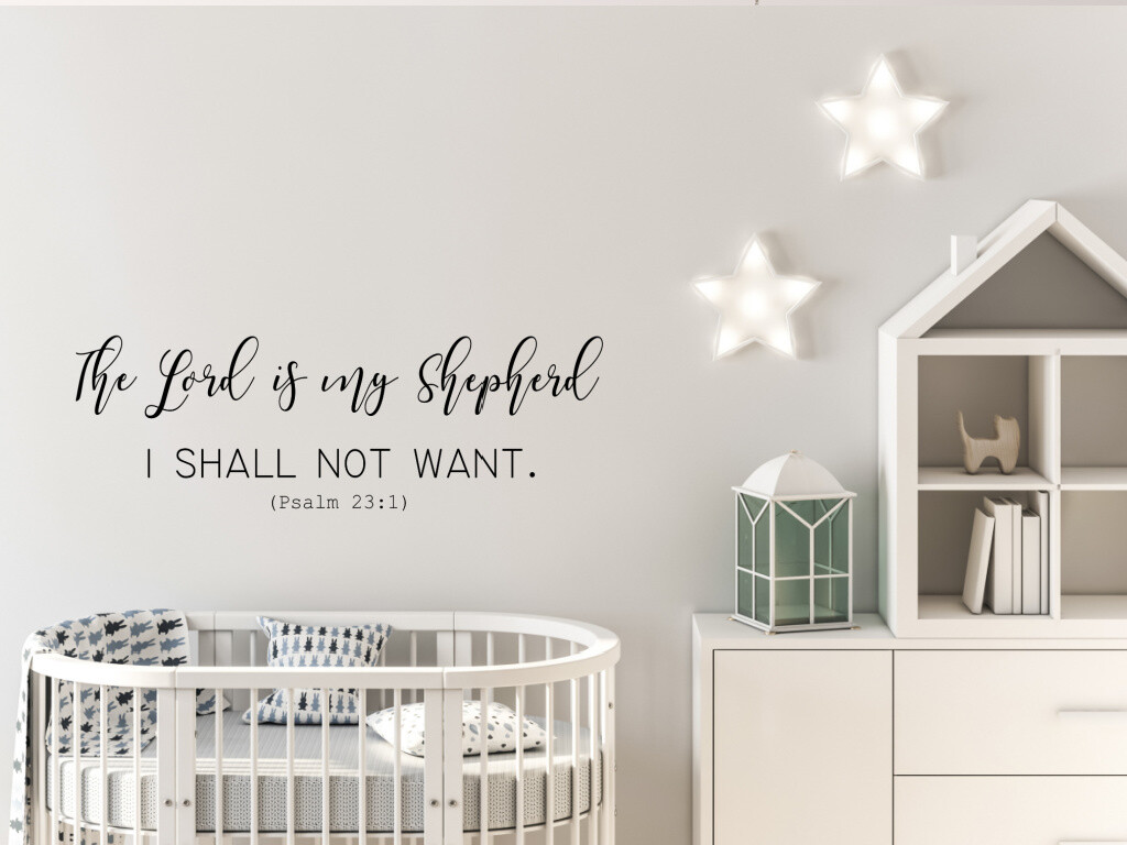 The Lord Is My Shepherd KJV Vinyl Wall Decal