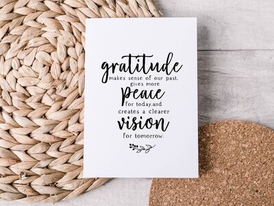 Gratitude Makes Sense Print
