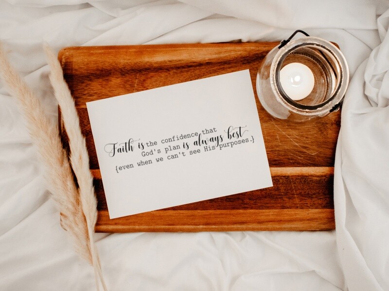 Faith In God's Plan Print