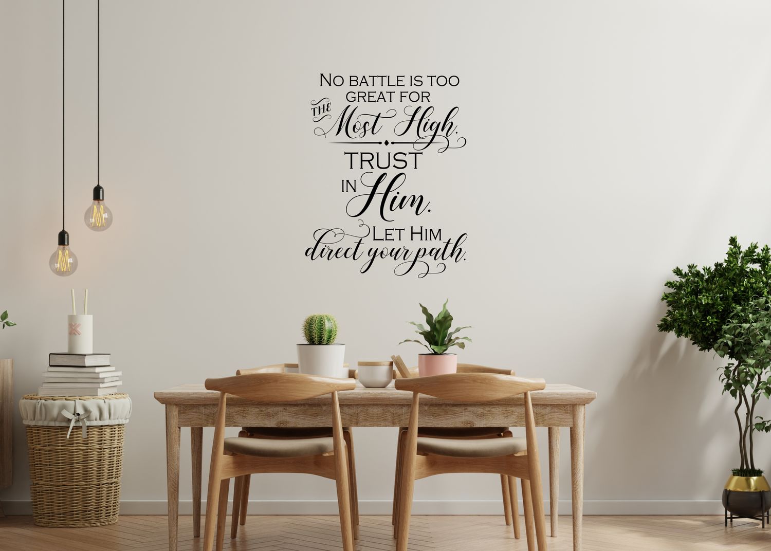 No Battle Is Too Great Vinyl Wall Decal