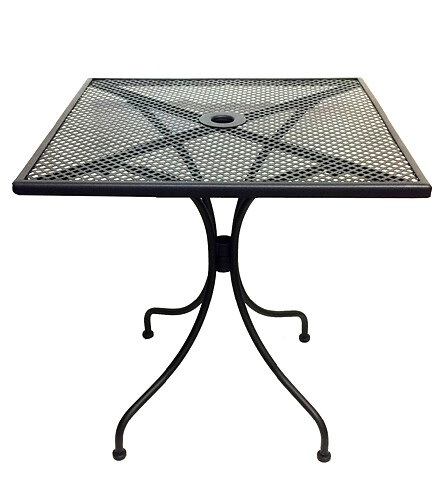 Square Outdoor table 27" Metal