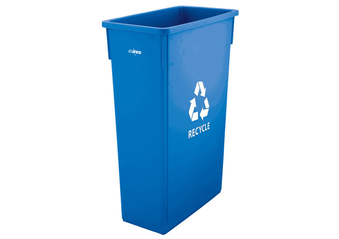 Trash can 23gal Blue