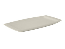 Plate Rectangular 13-3/4" x 7-1/2" x  1" Plearl White