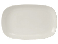 Platter Coupe Rectangular  12-3/4 "  x 8 1/8"  Pearl White