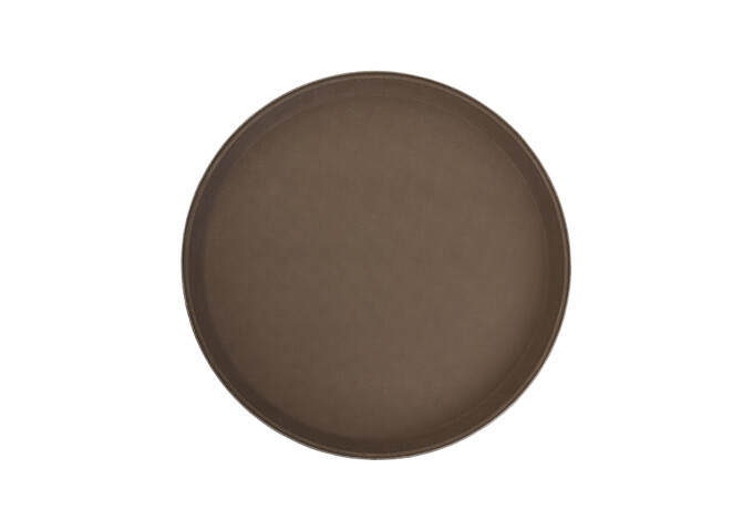 Serving Tray 11" Round Brown
