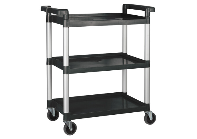 Utility Cart 3-Tier Black Poly