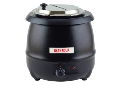 Soup Warmer 10qt Black Kettle