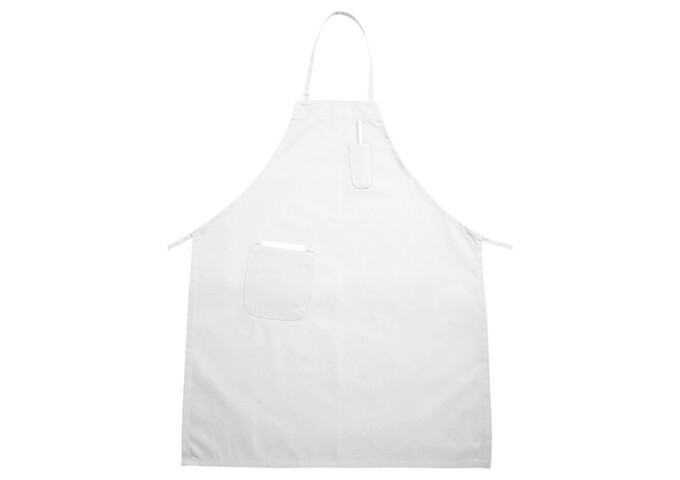 Bib Apron Full Length White