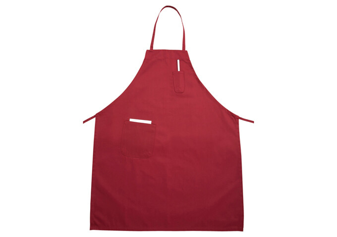 Bib Apron Full Length Red