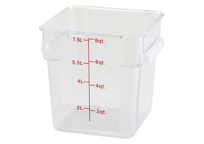 Storage Container 8qt. Square Clear