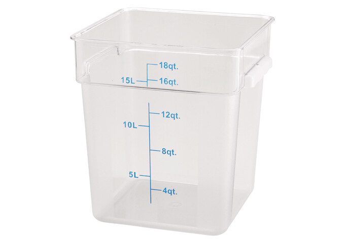 Storage Container 18qt. Square Clear