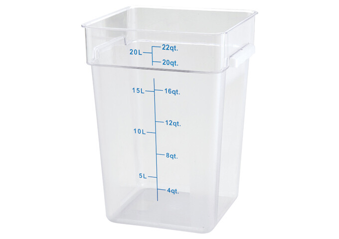 Storage Container 22qt. Square Clear