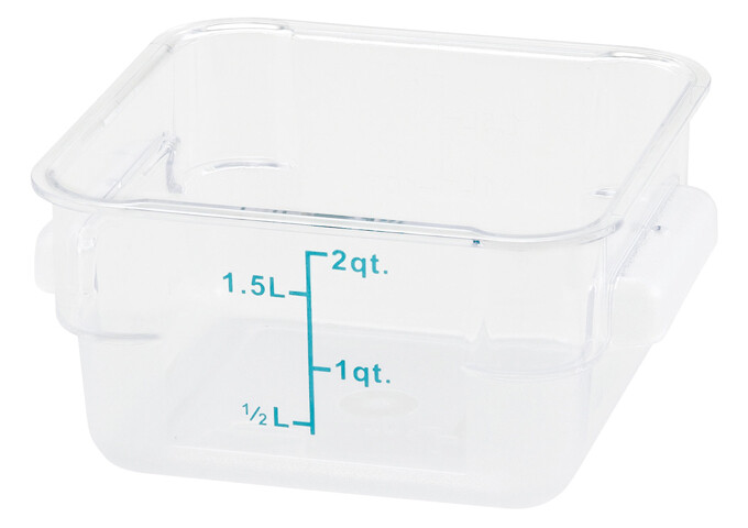 Storage Container 2qt. Square Translucent