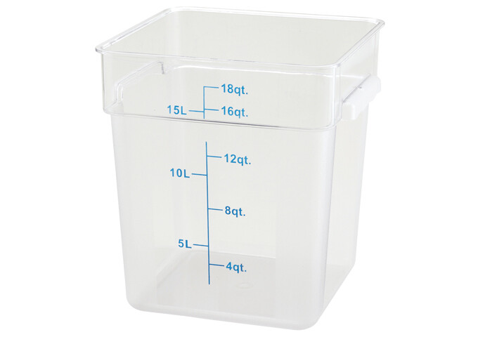 Storage Container 18qt. Square Translucent