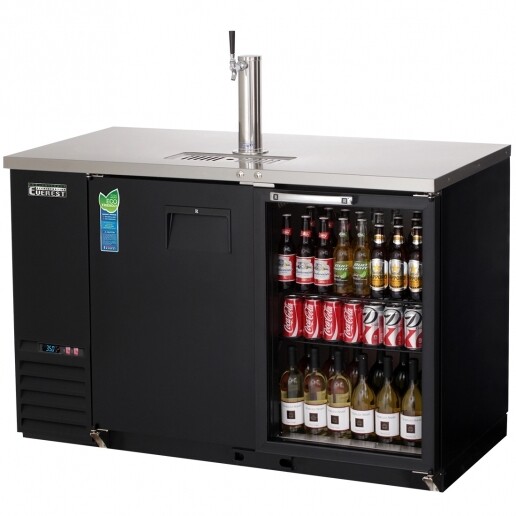 Keg Cooler W/Glass Back Bar #EBD2-BBG