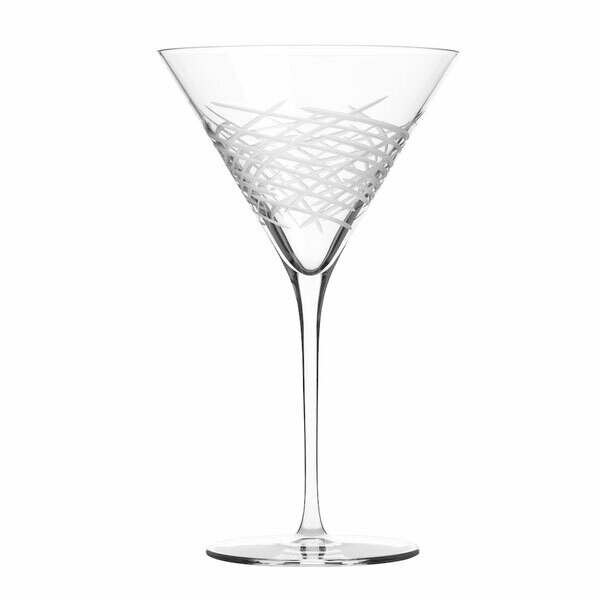 Martini Glass Crosshatch 10oz.