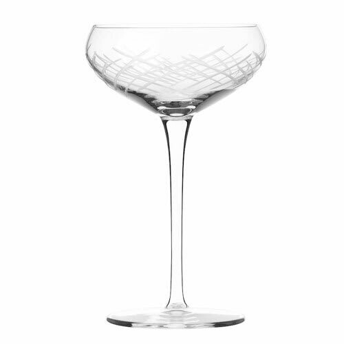 Martini Glass Crosshatch 8oz.