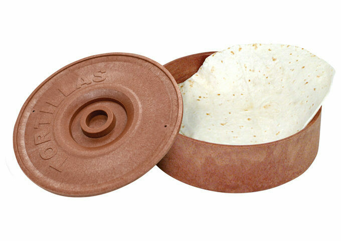 Tortilla Warmer Round Brown