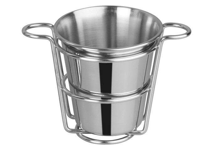 Fry Cup & Wire Holder S/S