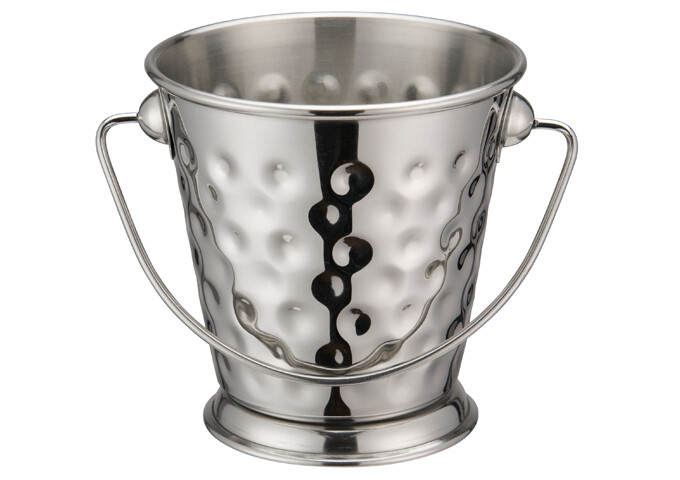 Mini Pail 5oz. Hammered S/S