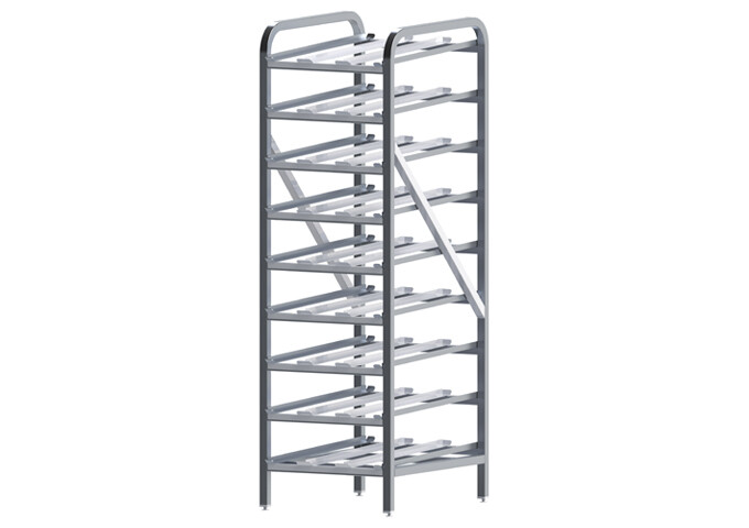 Can Storage Rack 9-Tier Alum.