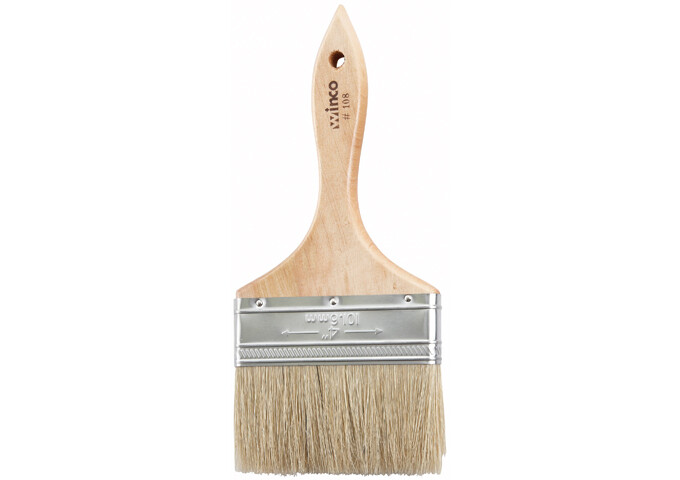 Pastry Brush 4" Flat Wood