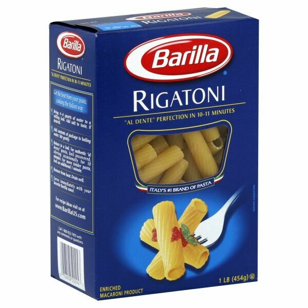 Rigatoni Pasta 20lb