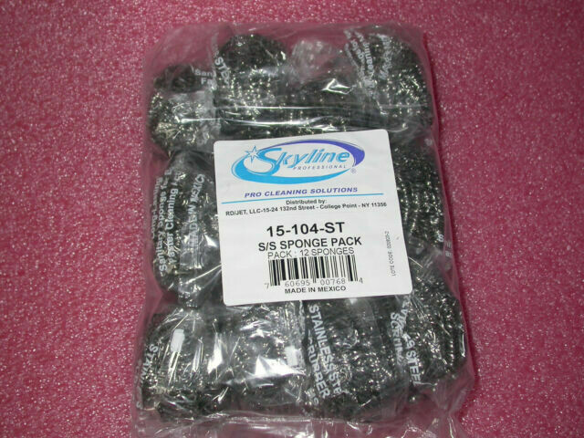 Stainless Steel Sponge 6/12ea.