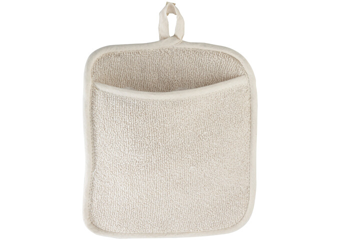 Pot Holder W/Pocket White