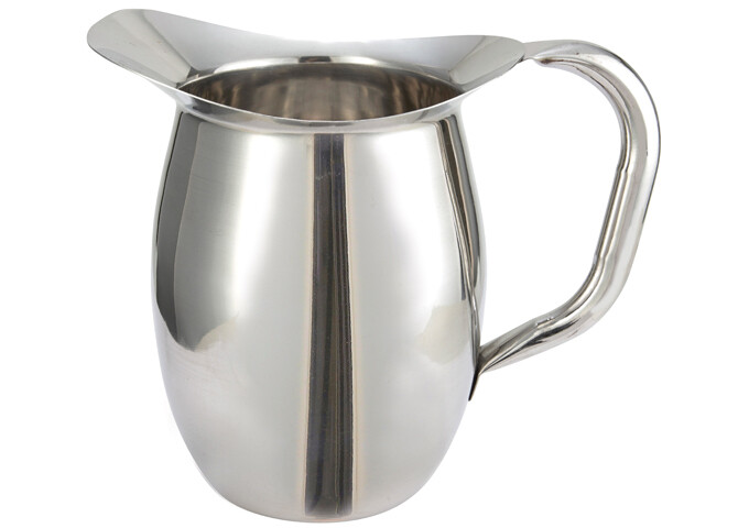Bell Pitcher 2qt. Mirror Finish