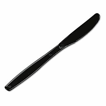 Heavy Plastic Knife Black (1,000ct)