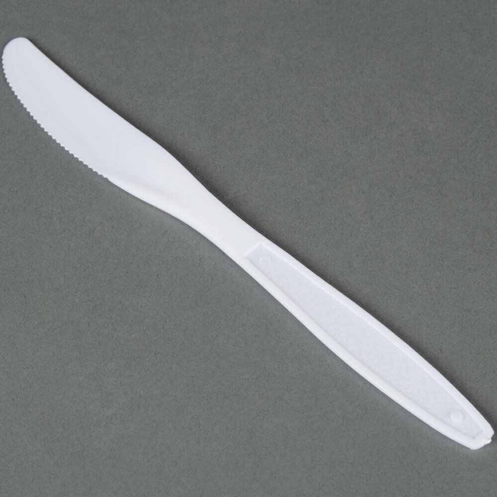 Heavy Plastic Knife White (1,000ct)