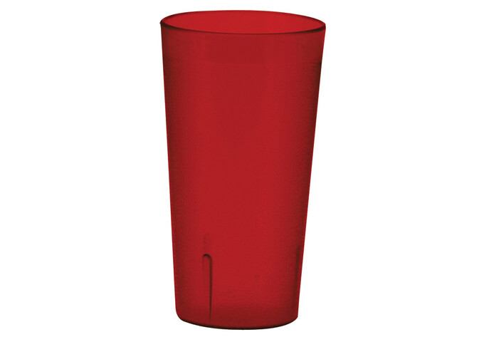 Tumbler 12oz. Red Plastic (1dz.)